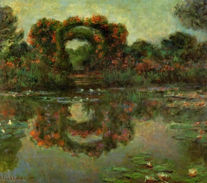 Claude Monet The Flowered Arches at Giverny